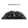 thumbnail image 4 of 26 inch Electric Fireplace Insert, Infrared Quartz Heater with Realistic Wood Log and Brick Design, 1500W Fireplace Heater with Remote Control for Existing Fireplace, Antique Black, 4 of 7
