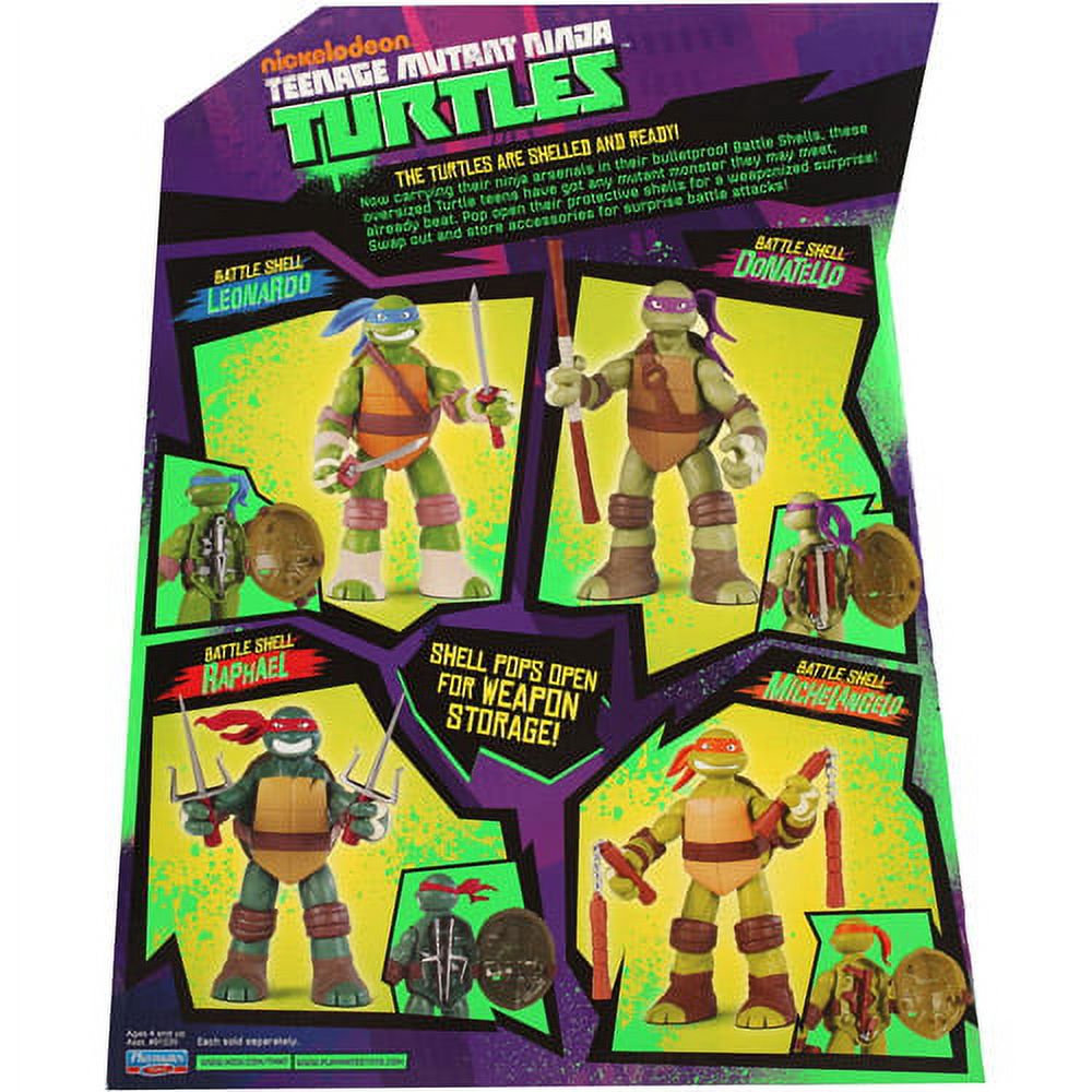 TEENAGE MUTANT NINJA TURTLES Spielzeug – Michelangelo Shell Smasher, Licht-Effekt, Crash-Auto, Ab 5 Jahren