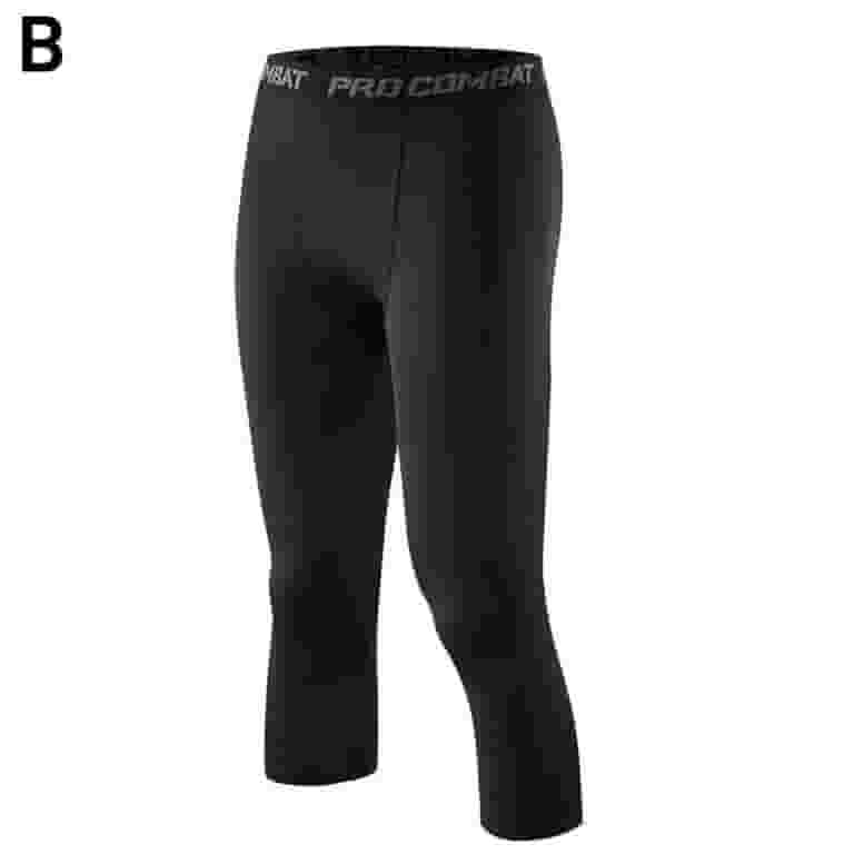 最大15%OFFクーポン Men's Fitness Sports Tights Basketball Seven-point Leggings Clothing