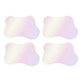 thumbnail image 1 of Unique Bargains 4pcs Acrylic Irregular Coaster, Creative Coaster Mug Pad Coffee Cup Coaster, Multicolor (7x6 Inch), 1 of 6