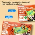 thumbnail image 7 of ARTISTRO 24 Watercolor Markers with Flexible Paint Brush Pens for Pros & Beginners - Consistent, Smooth, Bright, Washable, Non-Toxic, Ideal for Coloring..., 7 of 7