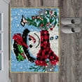 thumbnail image 4 of veasfak Snowman Latch Hook DIY Rug Carpet Making Embroidery Cross Stitch Needlework Scarf Snowman, 4 of 9