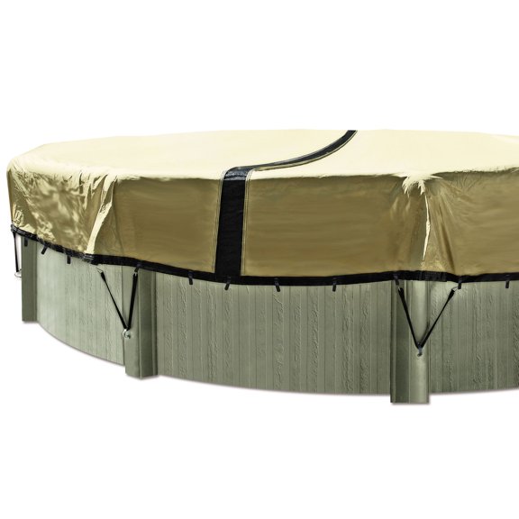 28  Foot Round Ultimate Above Ground Winter Pool Cover - 12 Year Warranty