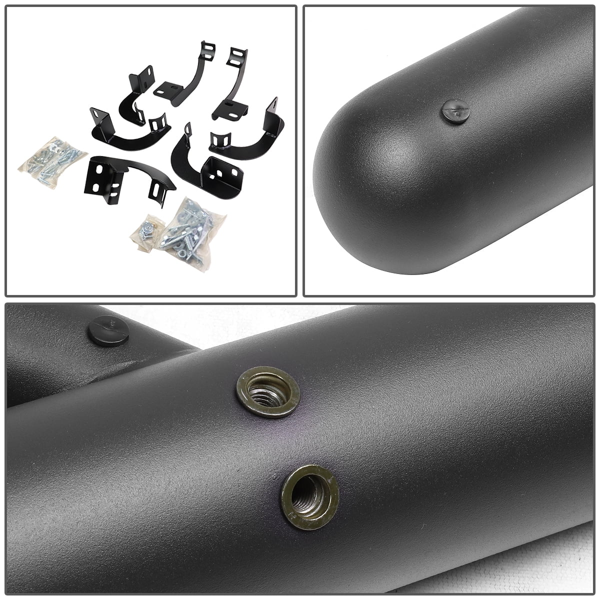 DNA Motoring 3" Side Step Nerf Bars Running Boards for 2009-2020 Dodge Ram 1500-3500 Crew Cab
