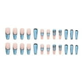 thumbnail image 2 of FCOGIN Long, Coffin, 24 Pieces, Blue, Pink, Heart, Comic, Acrylic False Nail, Press on Nail, 2 of 6