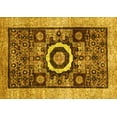 thumbnail image 1 of Ahgly Company Indoor Rectangle Abstract Yellow Modern Area Rugs, 7' x 9', 1 of 4