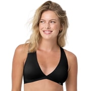 Womens So Comfy Micro Wire Free Push Up Plunge Bra, Sizes S-XXXL