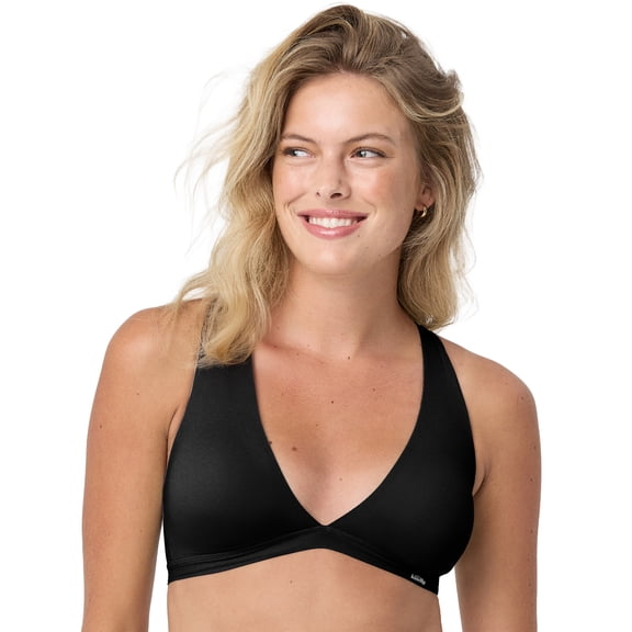 Kindly Yours Women’s So Comfy Micro Wire Free Push Up Plunge Bra, Sizes S-XXXL