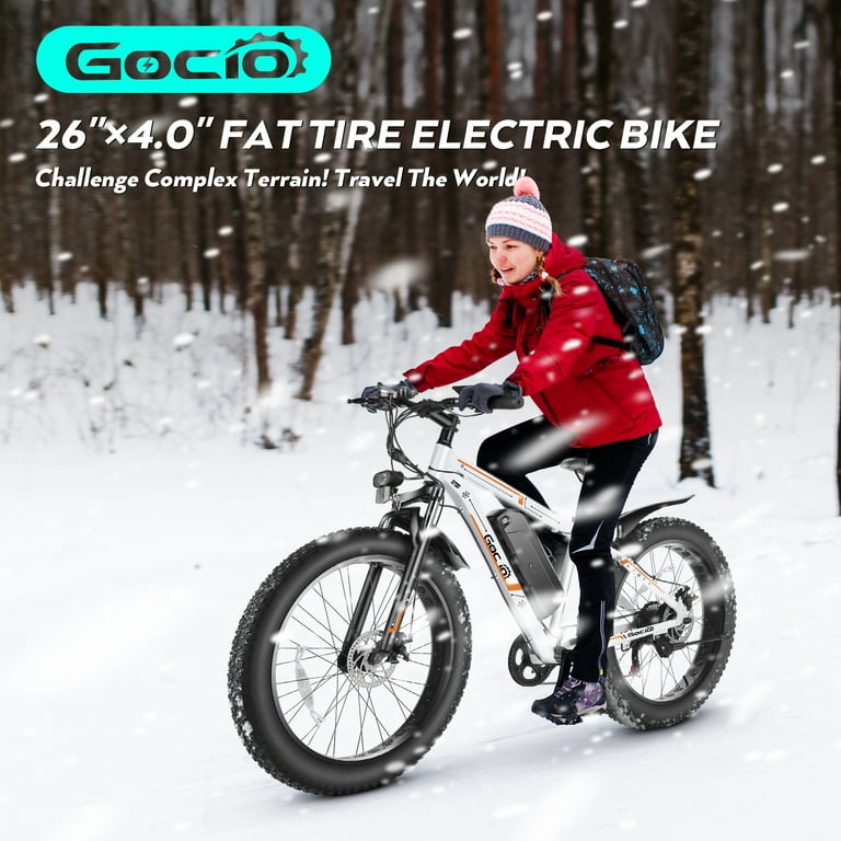 Electric fat bike snow sale