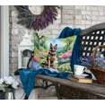 thumbnail image 4 of German Shepherd Spring Path Throw Pillow 18 in x 18 in, 4 of 5