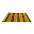 thumbnail image 2 of Ahgly Company Machine Washable Indoor Square Oriental Yellow Modern Area Rugs, 4' Square, 2 of 4