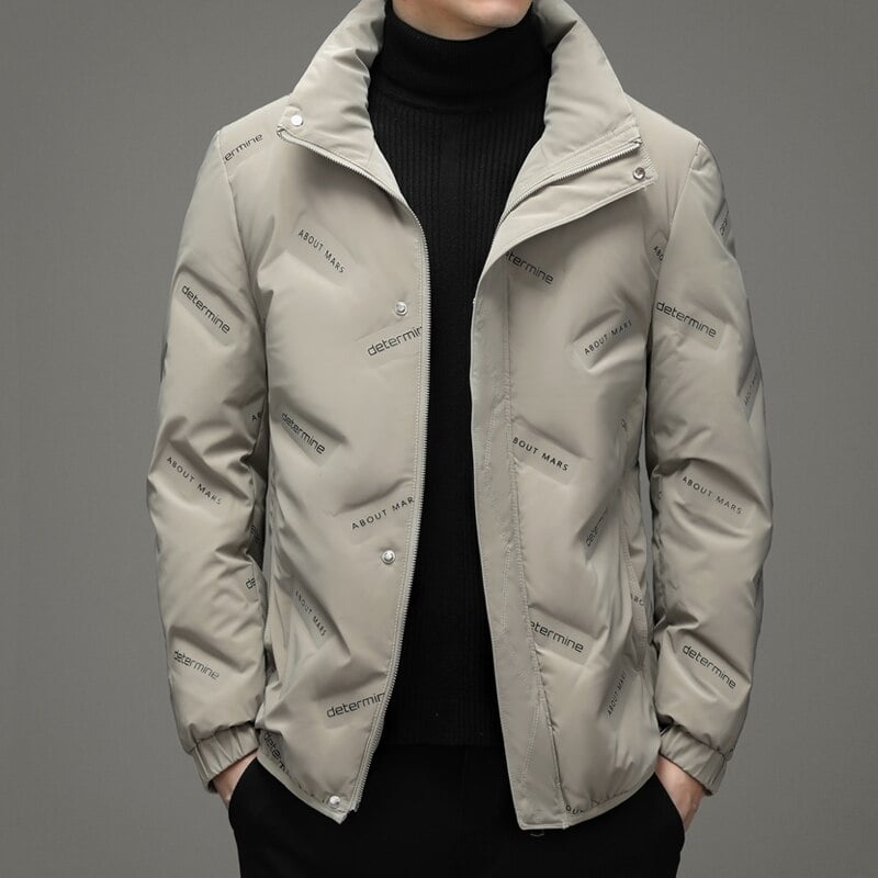 Aiouniya Men s Short Winter Down Jacket s In 2021 White Duck Stand Up Collar Warm Down Jacket Men Fashion Youth Parka Other