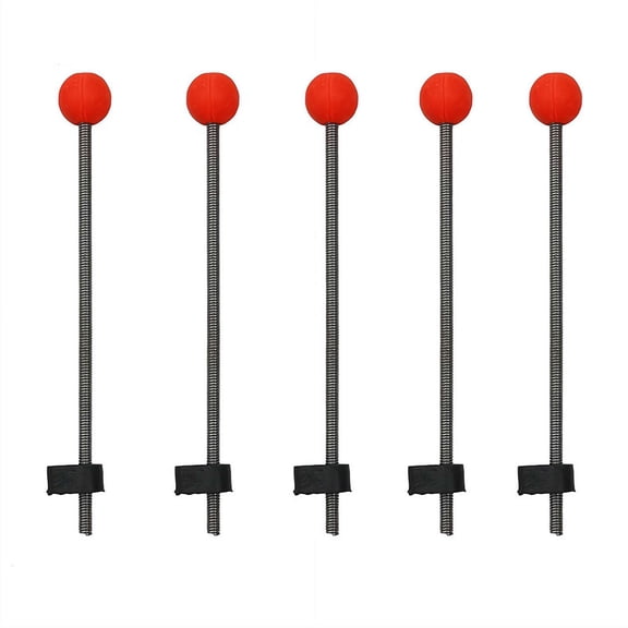 5pcs Ice Fishing Rod Kit - Spring Tip Rod with Hidden Reel & Stand
