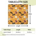 thumbnail image 2 of Colorful Halloween Pattern Square Fitted Tablecloth with Elastic Edge,Square Table Cover,Washable Elastic Table Cover for Home Kitchen Party Decor 34"x34", 2 of 6