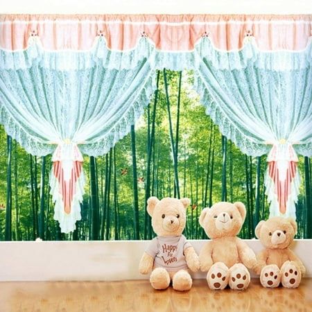 Image of ABPHOTO Polyester Newborn Baby Photography Backdrops Indoor Wooden Floor Bear Toy Curtain Studio Props 5x7ft