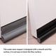 thumbnail image 5 of Cateissary Tapón de puerta a prueba de ruido, tapón de sellado inferior de puerta, bloqueador de corrientes de aire a prueba de polvo EVA Conjuntos de muebles de dormitorio Gris, 5 of 6