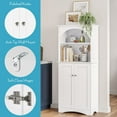 thumbnail image 4 of RiverRidge Two-Door Tall Kitchen Pantry Storage Cabinet with Open Shelves - White, 4 of 7
