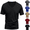 Black, variant on HAJWOH Men’s V-Neck T-Shirts Soft Pre-Shrunk Short Sleeves, Reinforced Collar, Crew Neck, Casual Fit