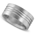 thumbnail image 4 of SuperJeweler Mens 9mm Grooved Titanium Ring Wedding Band, Size 10.5 for Men, 4 of 6