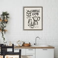thumbnail image 2 of Stupell Industries Coffee Club Open To All Brown Framed Floater Canvas Wall Art design by JJ Design House LLC, 21 x 17, 2 of 9