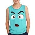 thumbnail image 2 of SGFCWSX Boys Tank Tops Crew Neck Print Regular Fit Sleeveless Outdoor Daily Wear Tops for Kids Green Size 12 Years, 2 of 6