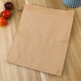 thumbnail image 2 of 100Pcs Large Size Grease-proof Kraft Paper Bag Kraft Paper Bags for Snacks, 2 of 7