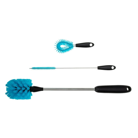 Phenofice Straw Brush Assorted Color For Thorough Cleaning Cup Bottle 1 Set 15x2.4in