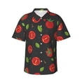 thumbnail image 2 of Goofa Tomatoes1 Hawaiian Shirt for Men, Unisex Summer Beach Casual Short Sleeve Button Down Shirts,Aloha Tropical Floral print shirt-Small, 2 of 9