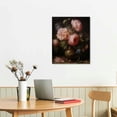 thumbnail image 2 of COMIO Canvas Wall Art Room Decor Vintage Flower Canvas Prints Framed Large Wall Art Decorations for Bedroom Farmhouse Bathroom Decor Wall Art 16x20in, 2 of 4