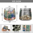 thumbnail image 2 of Yayeee Ashtray with Lid for Cigarette Smokeless Stainless Steel Home Ash Holder, Green Window, 2 of 7