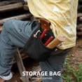 thumbnail image 4 of Camping & Hiking Gear Belt Bag for Foraging and Travel - Pouch suitable for Camping Hiking and Outdoor Adventures, 21.5cmX20cm, Black, 4 of 9