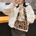 thumbnail image 3 of Vintage Female Shoulder Underarm Bag Animal Pattern Plush Portable Mini Purses, 3 of 4