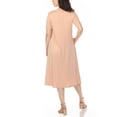 thumbnail image 3 of White Mark Robe Midi Trapèze à Manches Courtes de Maternité pour Femmes, 3 of 6