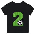 thumbnail image 4 of Camiseta de algodón con estampado de números de fútbol para niños y niñas, divertida camiseta de dibujos animados para cumpleaños de 1, 2, 3, 4, 5, 6, 7, 8 y 9 años, 4 of 5