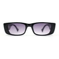 thumbnail image 2 of Child Size Girls Mod Rectangle Cat Eye Fashion Plastic Sunglasses Black - Smoke, 2 of 4