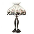 thumbnail image 4 of Meyda Tiffany 228799 32 Inch High Roseborder Table Lamp   Copperfoil Finish with Pink/Clear Glass, 4 of 6