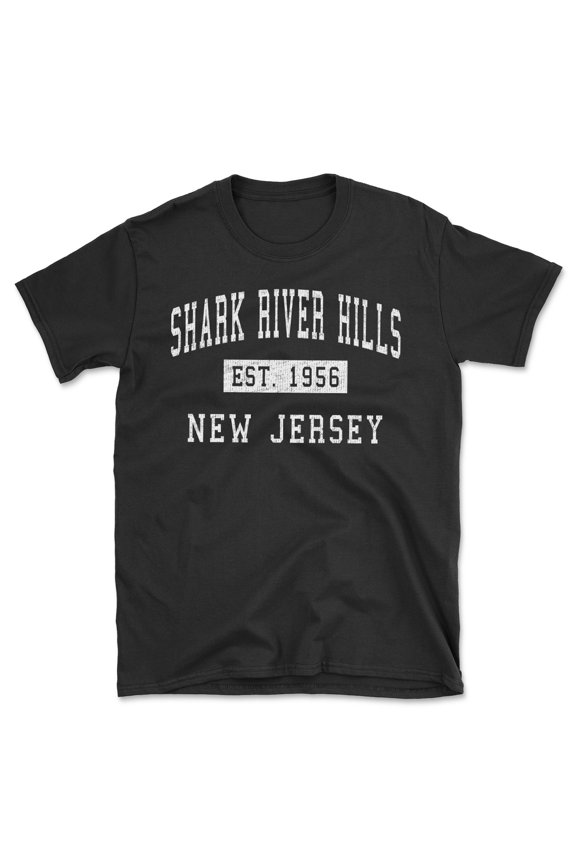 Shark River Hills New Jersey Classic Established Men's Cotton T-Shirt