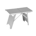 thumbnail image 4 of Mesa de camping plegable de acero inoxidable, taburete para exteriores, ligero, resistente, multiusos, mesa de picnic para barbacoa y playa., 4 of 9