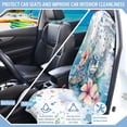 thumbnail image 3 of KUIFORTI Turtle Flower Car Seat Cover Protector Front Seats Soft Sweat Towel Seat Covers Bucket for Cars SUV Trucks for Gym Workout Beach Hiking Non-Slip, 3 of 7