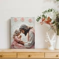 thumbnail image 4 of AEFER Little Prayers,Christian Art,Jesus and Little Girl Prayer Pictures Christian Wall Decor for Girls Bedroom Nursery Room Jesus Picture LDS Art, Bible Painting Jesus Unframe: 16x20inch(40x50cm), 4 of 5