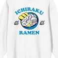thumbnail image 2 of Naruto Shippuden Ichiraku Ramen Bowl Juniors White Long Sleeve Sweatshirt-Small, 2 of 7