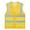 Yellow, variant on GOGO Asian Unisex Volunteer Vest Safety Reflective Running Cycling Vest with Pockets, Slim Fit-Black-XL