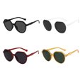 thumbnail image 4 of Sonducket 1 pieza de gafas de sol redondas unisex para mujer, productos clásicos de tendencia vintage, gafas circulares transparentes de leopardo, gafas Lentes Negro, 4 of 8