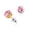 Pink-B, variant on Titanium Stud Earrings 6MM CZ for Women Hypoallergenic Simple Classic Round 6 Prong Cubic Zirconia Earring Stud for Women Men Sensitive Ears