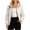 White, variant on Ke1Clo Women's Lightweight Hooded Jacket Casual Zip Up Long Sleeve Windbreaker Outdoor Spring Fall Loose Fit Cardigan Coat Black L