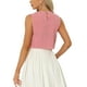 thumbnail image 3 of INSPIRAR CHIC Blusa sin mangas para mujer Vintage Verano Tops Gingham S Rojo, 3 of 6