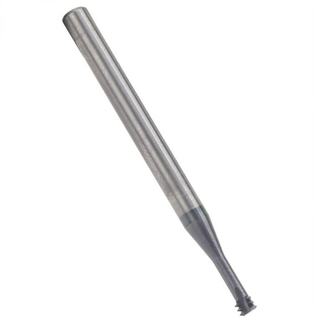 Thread Milling Cutter 3 Tooth Metric 60° Steel CNC M4x0.7xD4x50 Cutting Tools, Helical Flute Thread Mills