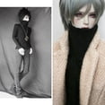 thumbnail image 4 of Moda Casual Elástico Cuello de Paja Jersey de Punto para 1/3 BJD SD LUTS Hombre Negro Zulema Prendas de punto elásticas para muñecas, 4 of 8