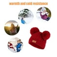 thumbnail image 2 of Sonducket Bufanda Bebé Invierno Cálido Kit Beanie Cap Delicada Elasticidad Protector Térmico Clima Frío Cómodo Calor Suministros Sombreros bola de color rojo, 2 of 6