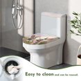 thumbnail image 5 of HELLHERO Keep Dust Stain Polyester Fabric Toilet Dust Cover Set Universal Durable Lid Cover Set for Toilet Stretch for Household, 5 of 8